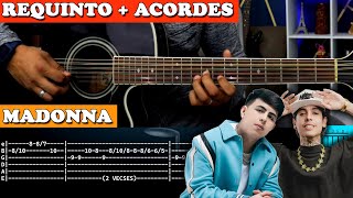 Tutorial  Madonna  Natanael Cano ft Oscar Maydon  Requinto  Acordes  TABS [upl. by Ardeahp]