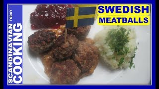 How to Make Swedish Meatballs 🎄 Homemade Meatball Recipe from Scratch [upl. by Sanez16]