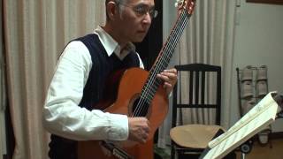 Tango G Minor F Tarrega タンゴト短調 タレガ 青木一男 [upl. by Kcarb804]