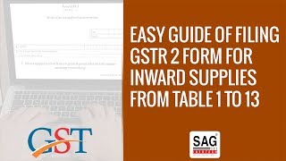 How to File GSTR 2 Form Online [upl. by Moffitt]