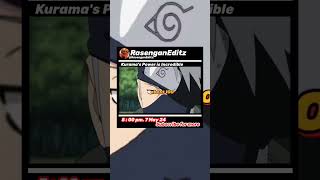 Nine Tails power is naruto anime sasuke kakashi [upl. by Aihsekan]