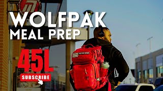 WOLFpak 45L meal prep backpack review  NEW GYM BAG [upl. by Notsek626]