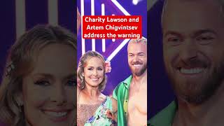 Charity Lawson and Artem Chigvintsev address the warning [upl. by Enirrok483]