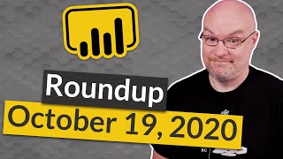 New Gateway Power BI data source management and more Roundup  October 19 2020 [upl. by Igiul]