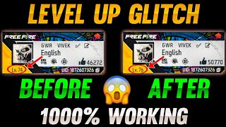 NEW LEVEL UP GLITCH FREE FIRE 😱🔥 1 LAKH EXP IN 10 MIN  HOW TO INCREASE LEVEL IN FREE FIRE [upl. by Amador49]