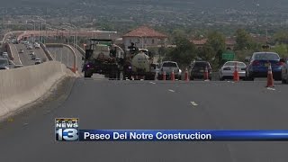 Paseo Del Norte road work to finish before Balloon Fiesta [upl. by Noizneb]