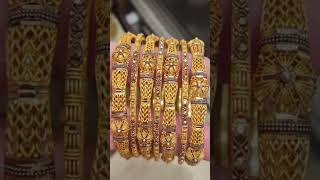 Hallmarked gold bangalesnew letast gold bangales set new dezne me goldjewellerydesignsforwomen [upl. by Wise]