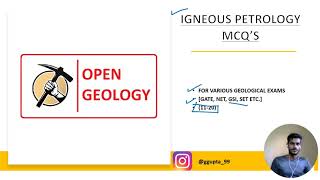 IGNEOUS mcqs 1120 [upl. by Anitselec466]