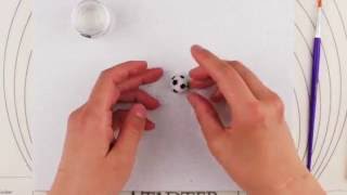 Tutorial Fussball aus Fondant [upl. by Sharron]