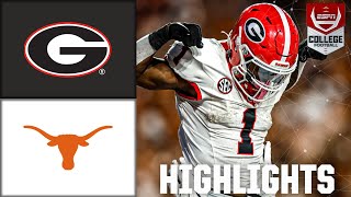 Georgia Bulldogs vs Texas Longhorns  Full Game Highlights  ESPN College Football [upl. by Nivan]