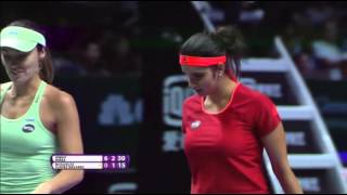 Sania Mirza  2015 WTA Finals Hot Shot  Final [upl. by Elsie]