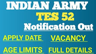 Indian Army Technical Entry Scheme TES 2024 Application Lws Ssb TES Age Eligibility [upl. by Aicenek]