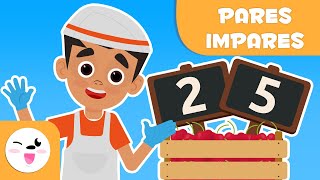 Números pares y números impares  Matemáticas para niños [upl. by Rachele]