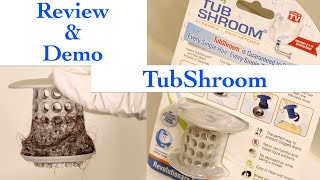 TubShroom Drain Hair Catcher Review and Demo [upl. by Qahsi353]