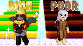 RICH VS POOR Obby With Moody Roblox [upl. by Yremogtnom881]