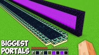 This is THE LONGEST NETHER vs END PORTAL in Minecraft I found THE BIGGEST SECRET PORTAL [upl. by Meredeth]