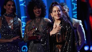 El discurso de ROSALÍA en los GRAMMY LATINOS 2018 [upl. by Anaila134]