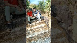 Best Jungle trek in NE India Meghalaya Double Decker 😱 shorts [upl. by Anialem]