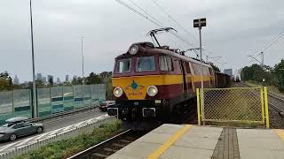 Warszawa ZOO mijanka marokańczyka Eo201 z Elfem EN76 d09092024r train zug vlak rail bahn [upl. by Goer]