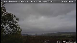 8 October 2024  Lochgelly WeatherCam Timelapse [upl. by Akiria606]