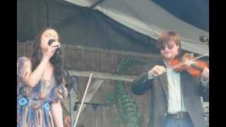 anmie tee and her bayou cadillac quotthis city wont wash awayquot 05062012 New Orleans Jazz Fest [upl. by Niraa]