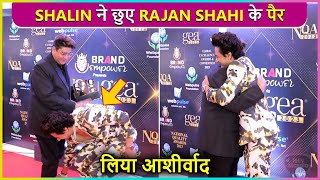 Aww Shalin Bhanot Touches Rajan Shahis Feet At Global Excellence Awards 2023 [upl. by Noremmac]