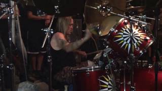 Nicko McBrain  Number of the Beast  Nickos Restaurant Up close and personal [upl. by Nylrebma]