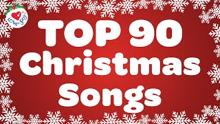 Top 90 Christmas Songs with Lyrics 🎅 Merry Christmas 2024 [upl. by Oneill]