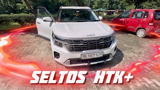 New Kia Seltos HTK Plus diesel automatic  full detailed Walkaround Review [upl. by Ahsyle466]