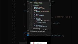 Usando variables privadas en javascript shorts qaautomation [upl. by Wilscam]