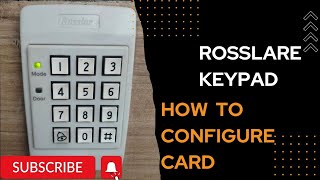 ROSSLARE KEYPAD  Rosslare Reader [upl. by Alletniuq]