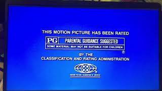 When In Hollyrock Visit Univershell Studios  MPAA PG Rating Screen  Amblin Entertainment 1994 [upl. by Gorman]