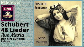 Schubert  48 Lieder  Ave Maria Die Forelle  Presentation Cent rec  Elisabeth Schumann [upl. by Hawkie]