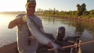 3Way Drifting Bumping Mo River Blue Catfish [upl. by Siekram]