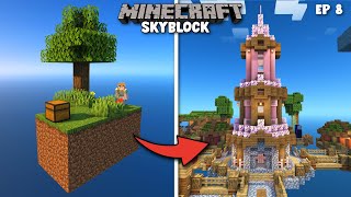 I Transformed My First Skyblock Island ✨  Skyblock Ep 8 [upl. by Nnylsor]