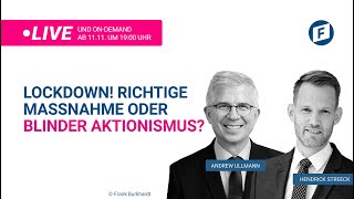 HIGHLIGHT Lockdown Richtige Maßnahme oder blinder Aktionismus mit Hendrik Streeck amp Andrew Ullmann [upl. by Arzed814]