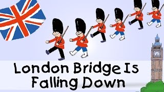 London Bridge Is Falling Down  englische Kindergarten Lieder  Kinderlieder [upl. by Witkin]