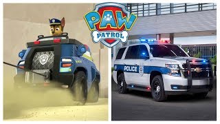 Paw Patrol Vehicles in Real Life [upl. by Atirys671]