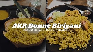 AKR Donne Biriyani Bengaluru [upl. by Ainadi88]