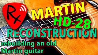 Martin HD28 Reconstruction  neck removal  part 4 [upl. by Ayaladnot]