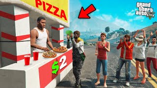 GTA 5  Franklin Opens A Pizza Restaurant In GTA 5 [upl. by Anitak467]