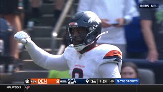 Thats two safeties in one half Broncos tackle Seahawks in SEA end zone again [upl. by Asseralc]