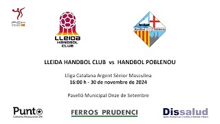 Lleida Handbol Club  Handbol Poblenou [upl. by Haianeb]