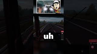 trucker sees cow Euro Truck Simulator 2 truck trucker gaming funny eurotruck2 cow [upl. by Tol]