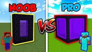 Minecraft NOOB vs PRO PORTAL in Minecraft [upl. by Petrina]