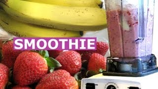 How to make Strawberry Banana Smoothie  Healthy Milkshake Drink  Smoothie Recipes  HomeyCircle [upl. by Voe]