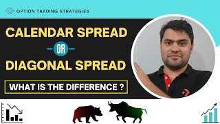 DIAGONAL SPREAD Vs CALENDAR SPREAD  Option Trading Strategies [upl. by Ahcsas]