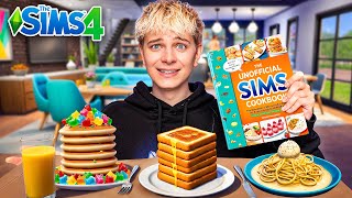 CAŁY DZIEŃ JEM TYLKO JEDZENIE Z THE SIMS 😱💚 24h challenge  Dominik Rupiński [upl. by Emaj]