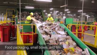 Single Stream Recycling – Tour a Material Recovery Facility MRF [upl. by Cyndi]