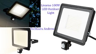 Livarno Home 100W LED Outdoor Light LSLB 100 A2 TESTING [upl. by Alex883]